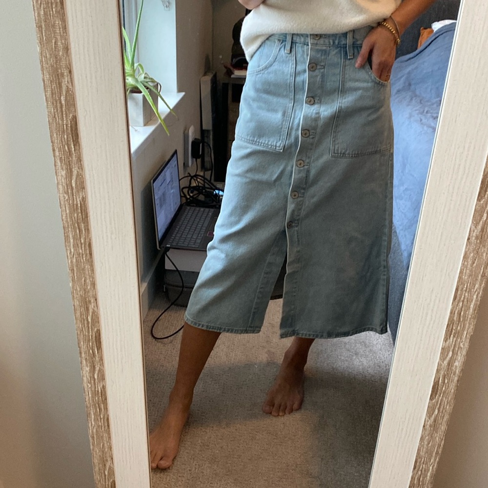 NWOT Citizens of Humanity midi denim skirt